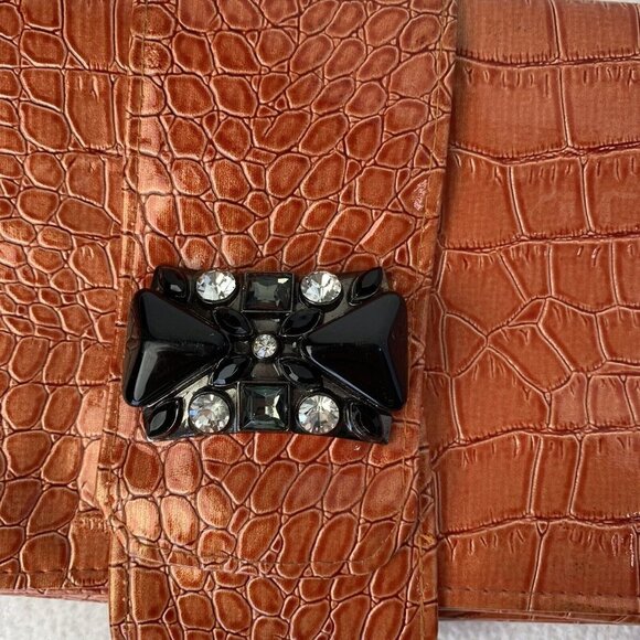 Bijoux Terner Orange Clutch Rectangle Wallet - Picture 2 of 10